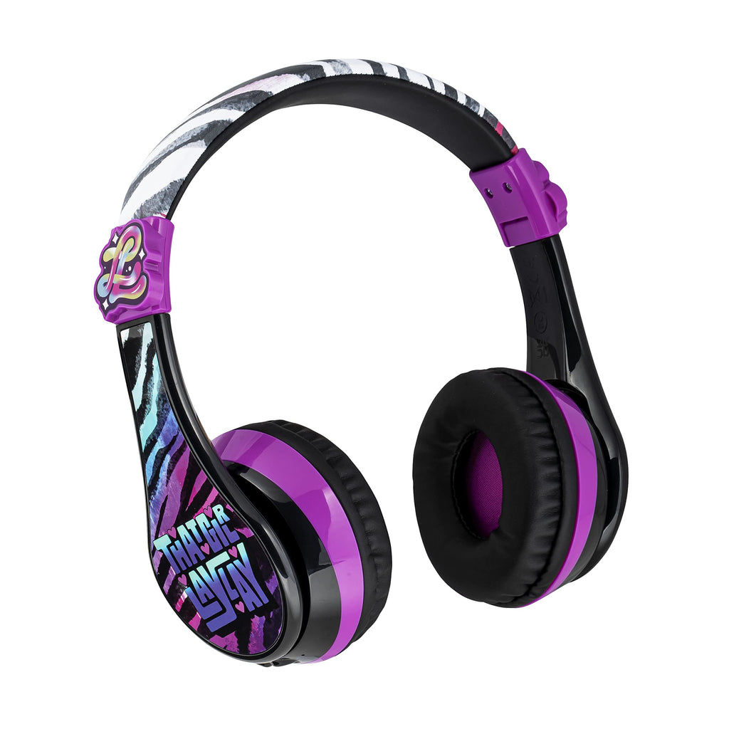 eKids That Girl Lay Lay Bluetooth Headphones Wireless Headphones with Microphone Kids Headphones for School Home or Travel