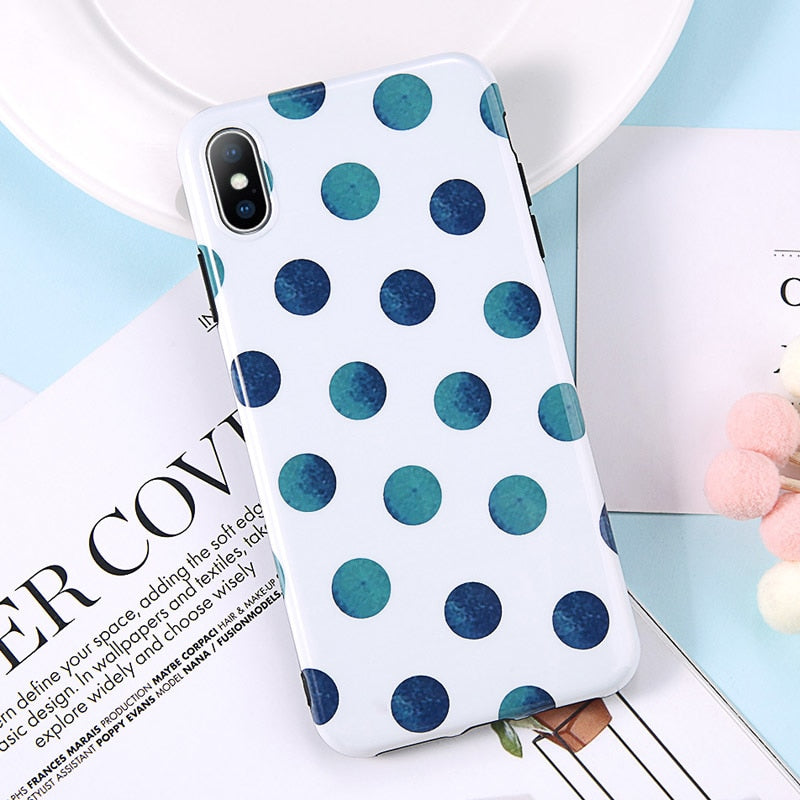 Elegant Pearl Polka iPhone Case